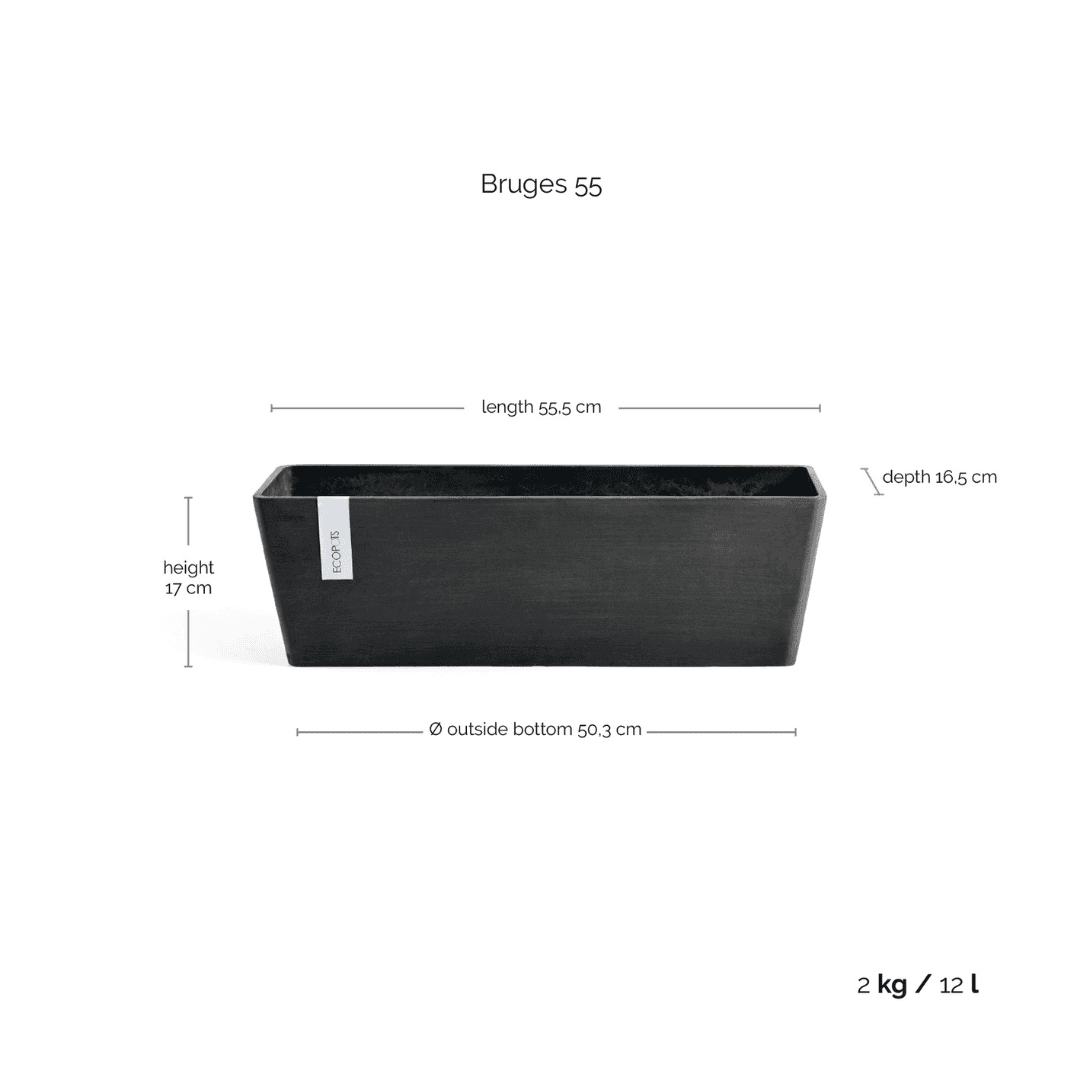 Ecopots Bruges Dark Gray, image 1 of 6