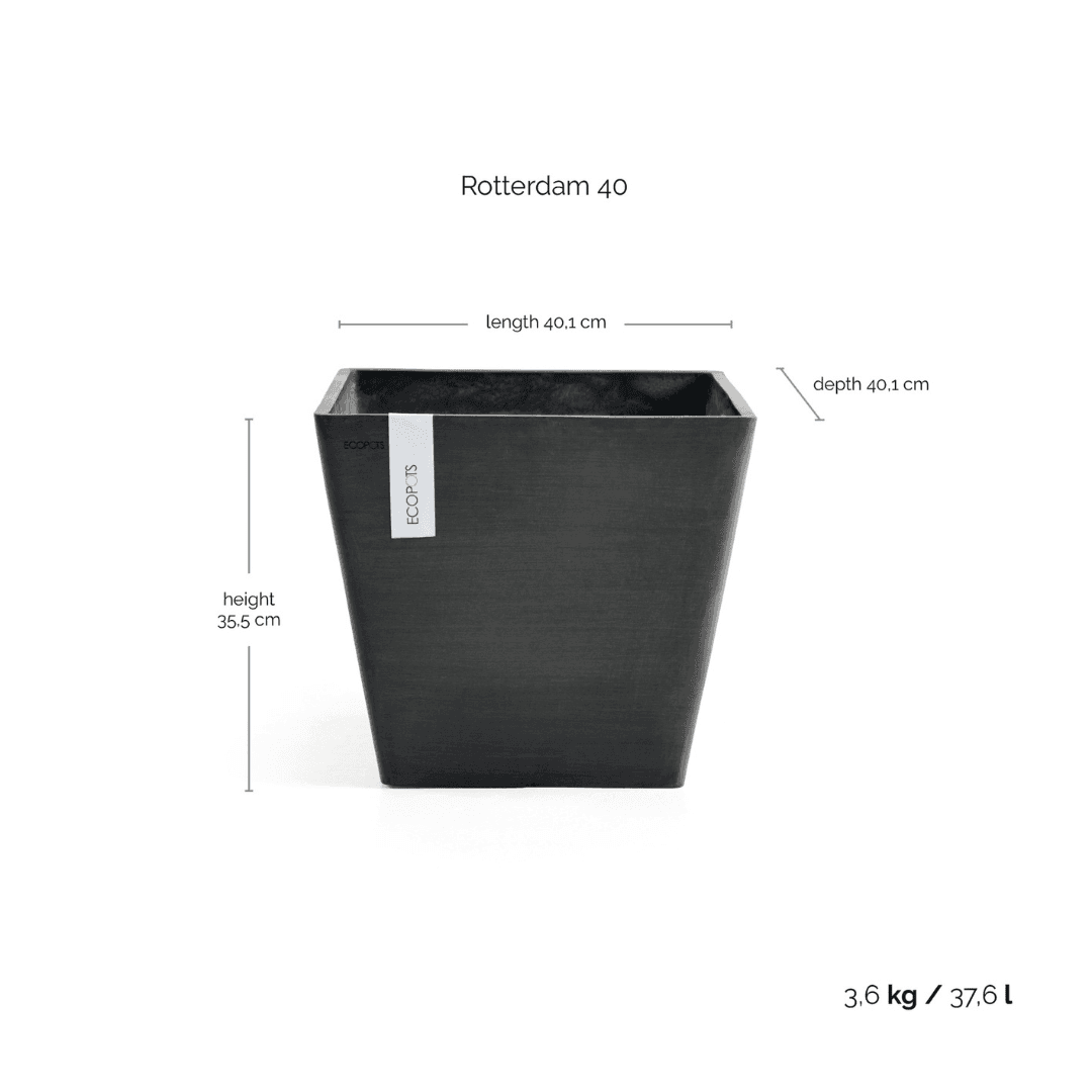 Ecopots Rotterdam Dark Gray, image 1 of 5