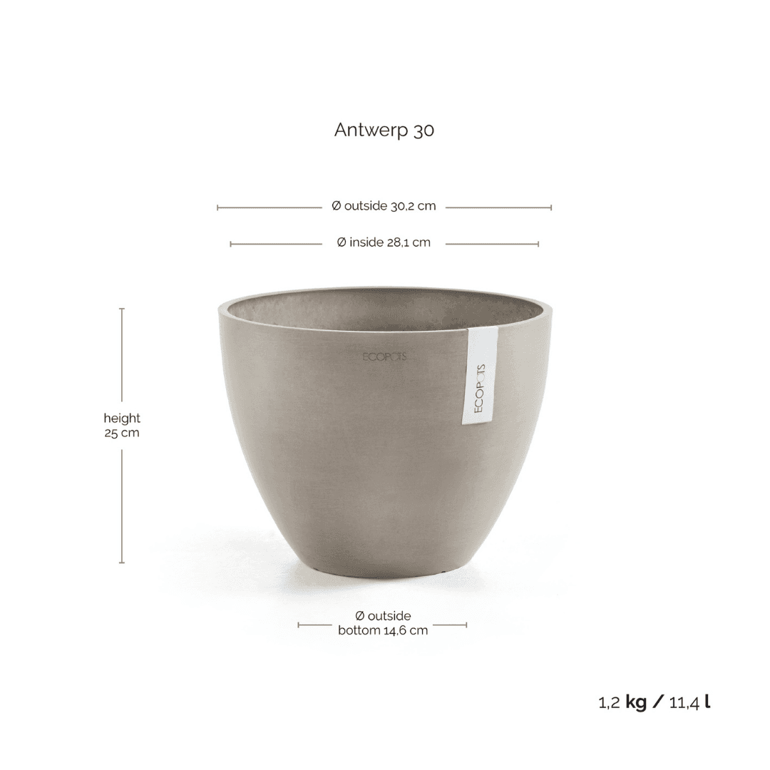 Ecopots Antwerp Taupe, image 1 of 7