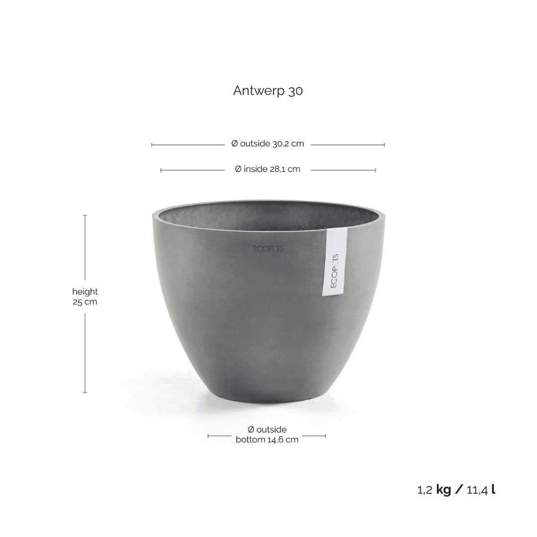Ecopots Antwerp Gray, image 1 of 7