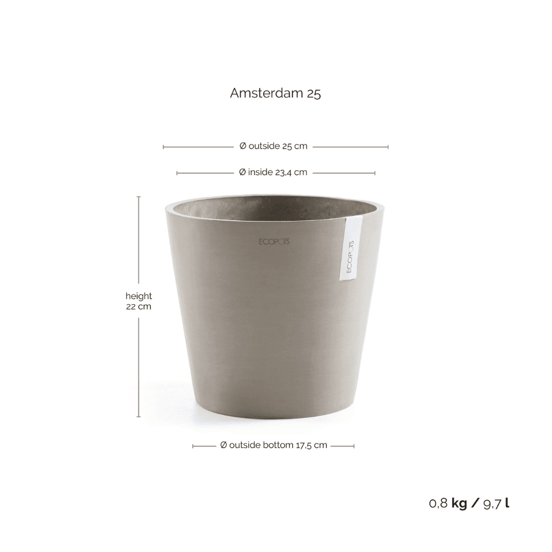 Ecopots Amsterdam Taupe, image 1 of 8