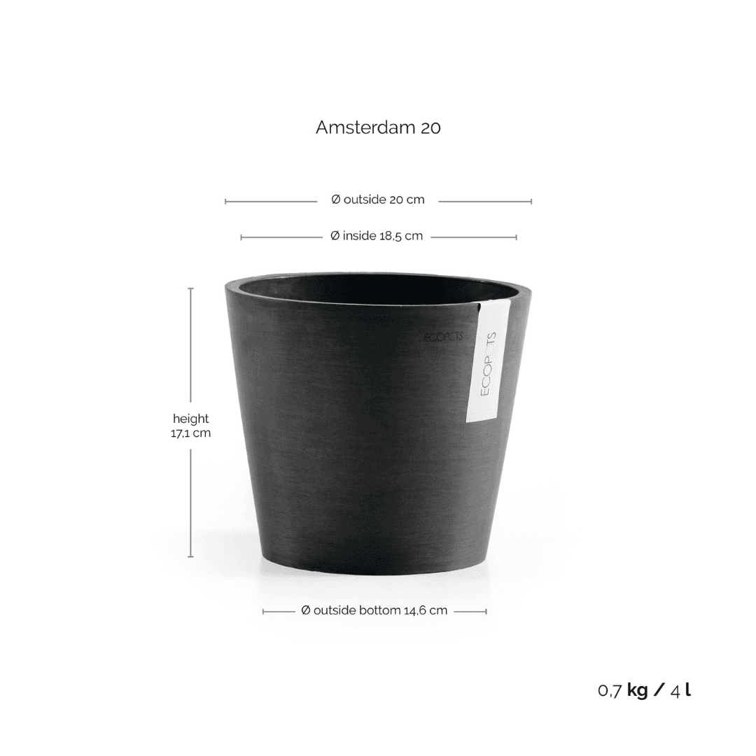 Ecopots Amsterdam Dark Gray, image 1 of 11